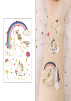 TeMaRo Custom Temporary Tattoos XQB 12cm X 7.5cm (Not an A4 size) Fake Tattoos for Sale Near Me Kids Pony