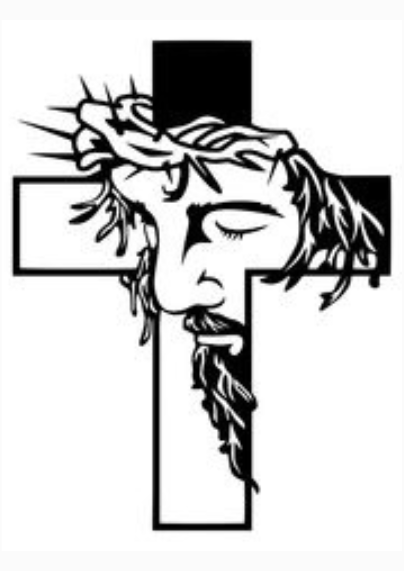 TeMaRo™ D Custom Stickers Johannesburg - Cross Vinyl (30X30cm)