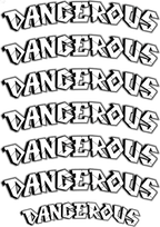 TeMaRo™ Dangerous Word Tattoo on Hand