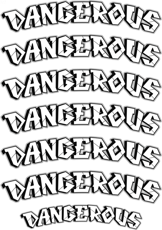 TeMaRo™ Dangerous Word Tattoo on Hand