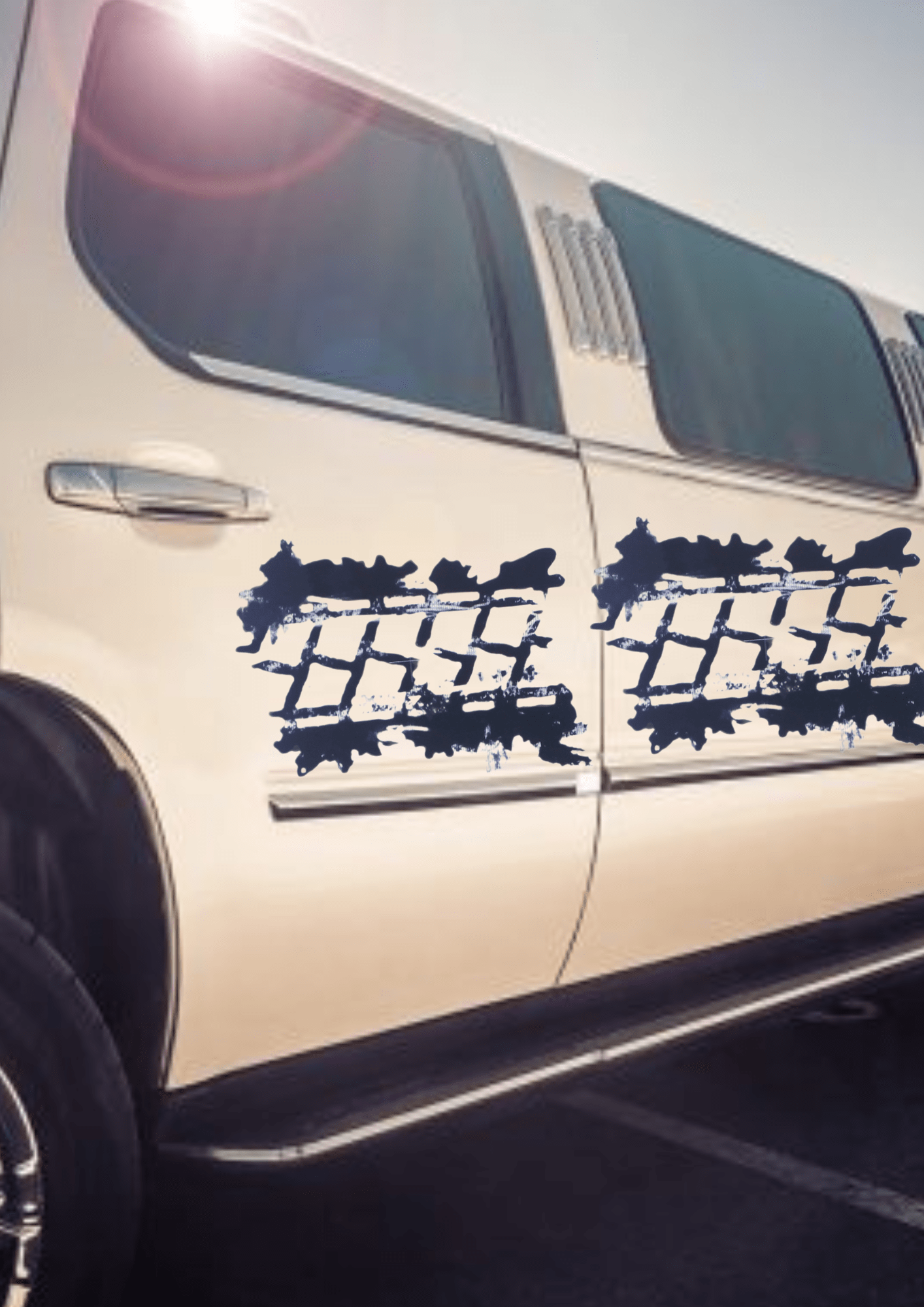 TeMaRo™ Decals Vehicle - Off Road Tyre Marks
