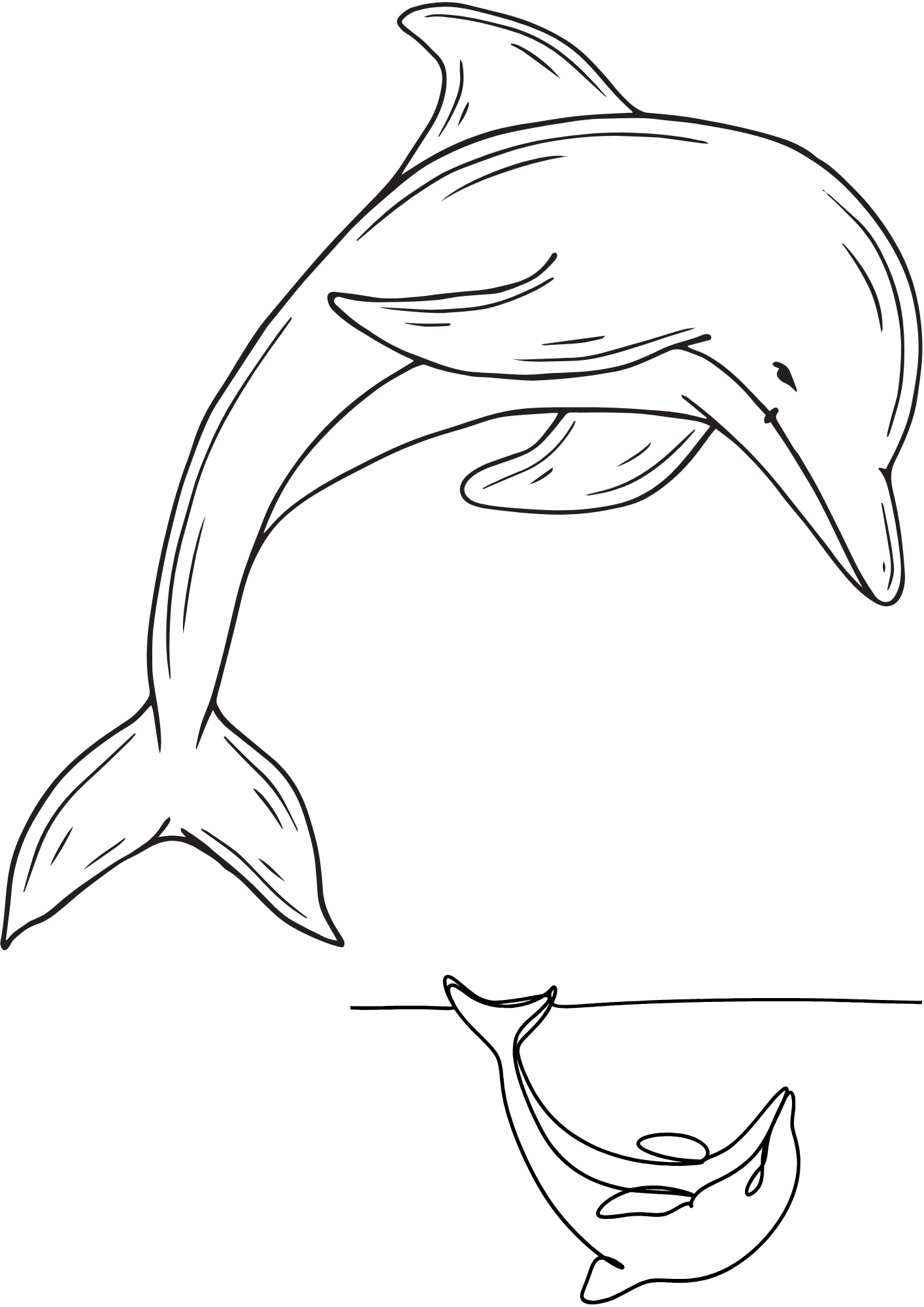 TeMaRo™ Dolphin Tattoo Male