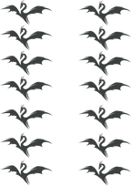 TeMaRo™ Dragon Tattoos Small