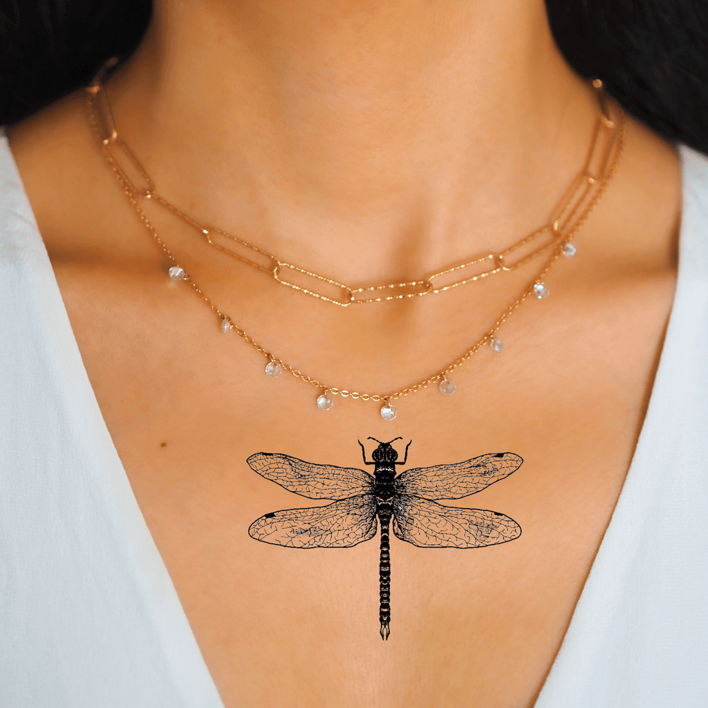 TeMaRo™ Dragonfly Tattoo on Thighs