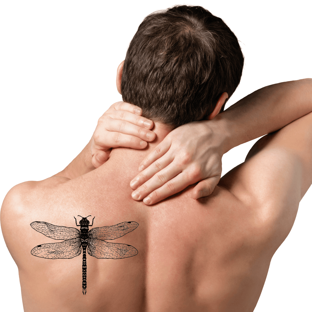 TeMaRo™ Dragonfly Tattoo on Thighs