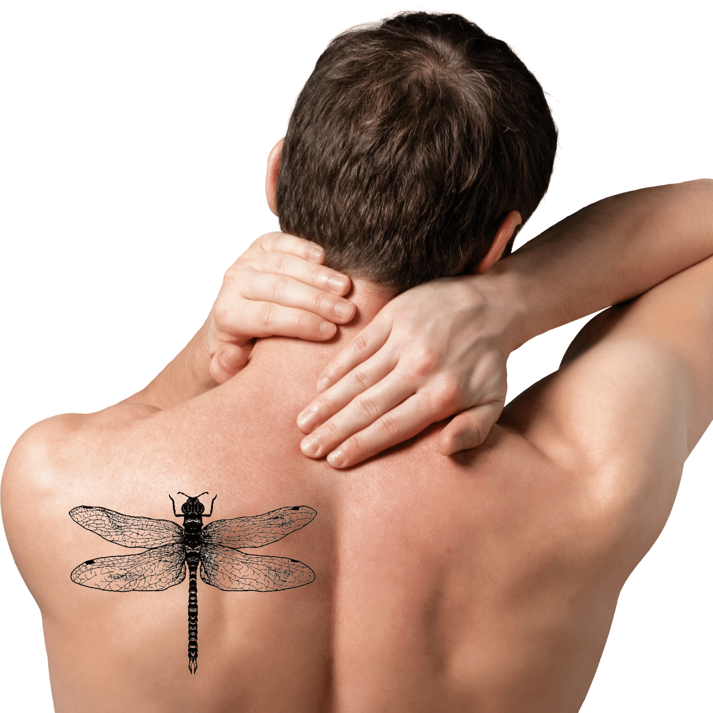 TeMaRo™ Dragonfly Tattoo on Thighs