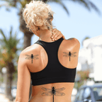TeMaRo™ Dragonfly Tattoo on Thighs