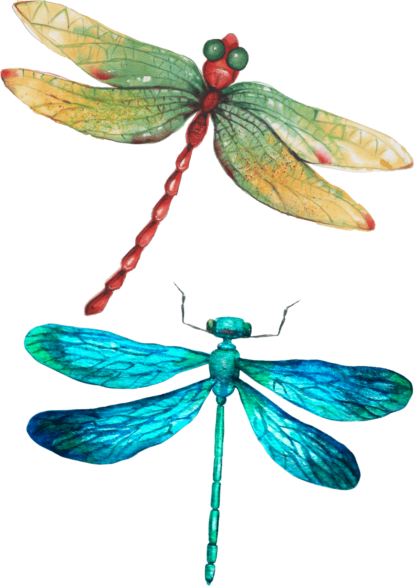 TeMaRo™ Dragonfly Tattoo Stickers