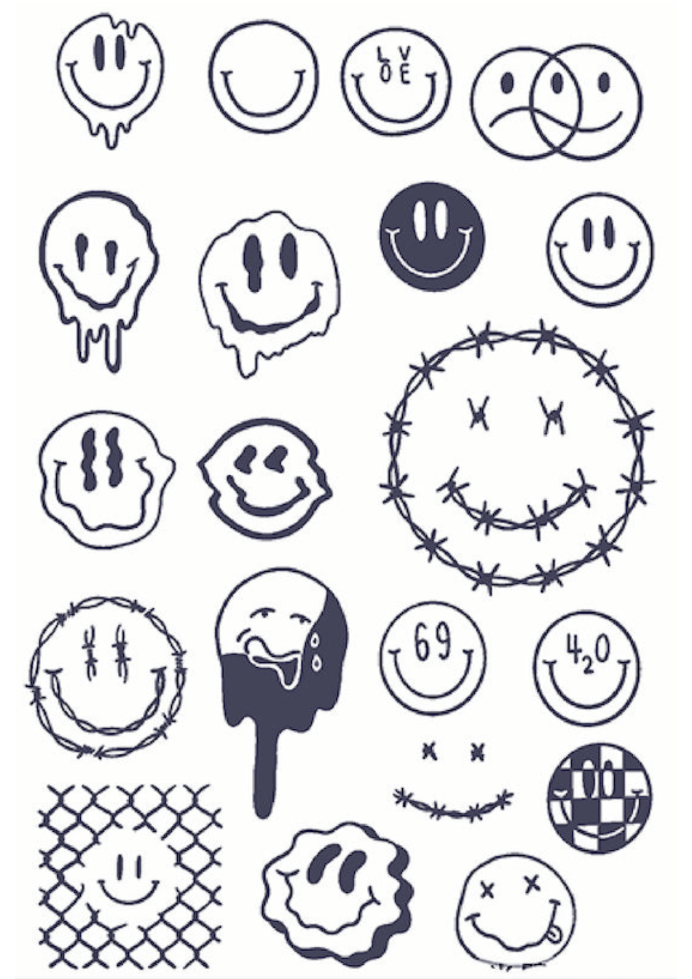 TeMaRo™ Emoji OMG Tattoos