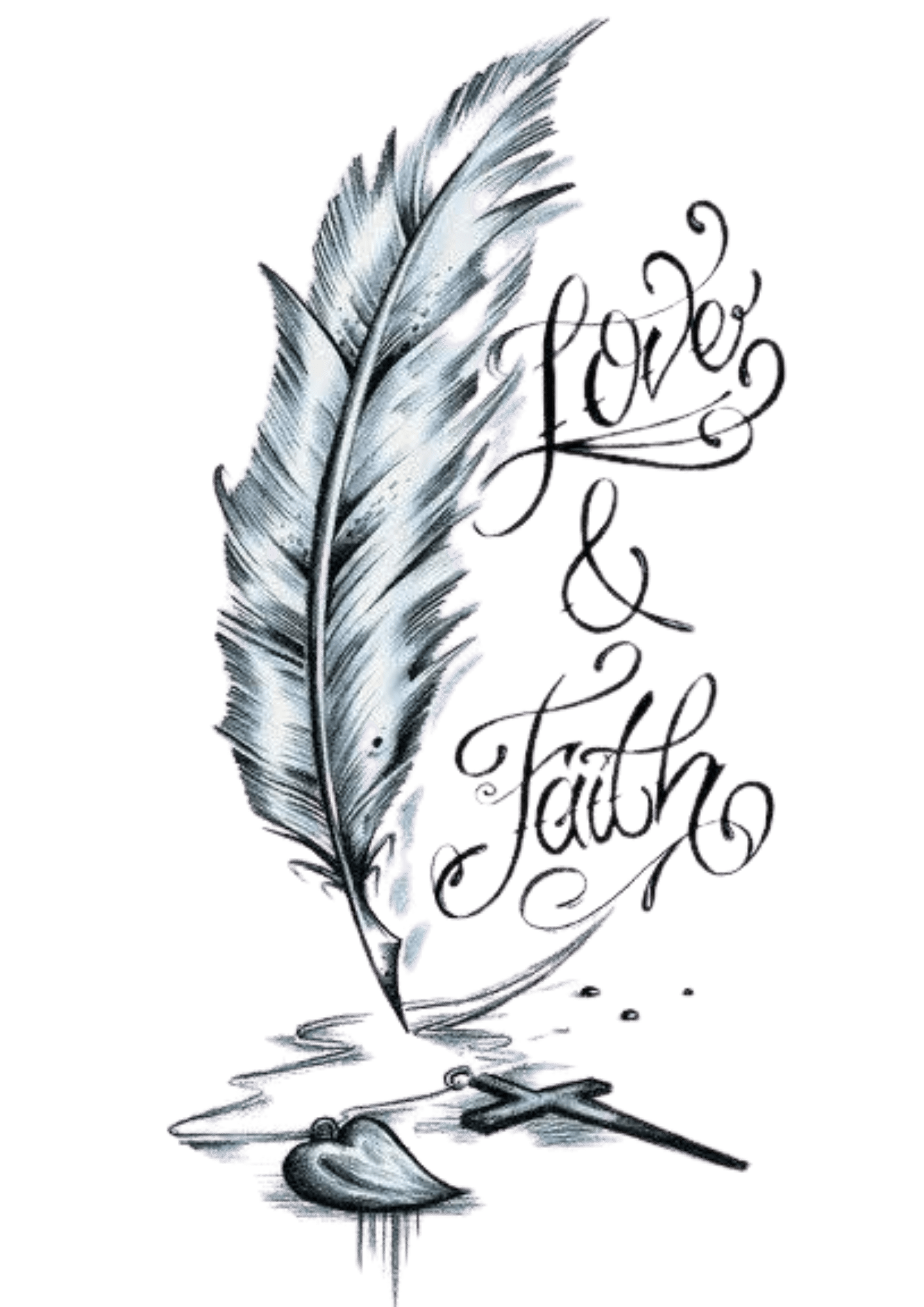 TeMaRo™ Ephemeral Feather Tattoo Native American