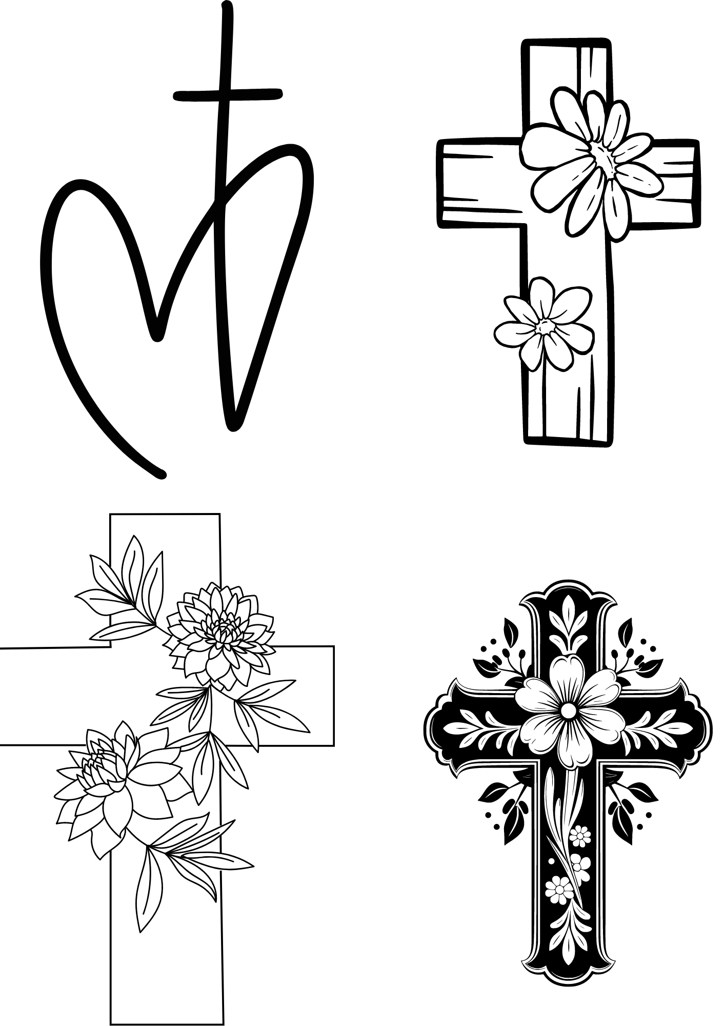 TeMaRo™ Faith Tattoo with Cross
