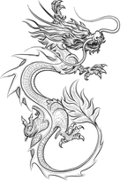 TeMaRo™ Fake Dragon Tattoo