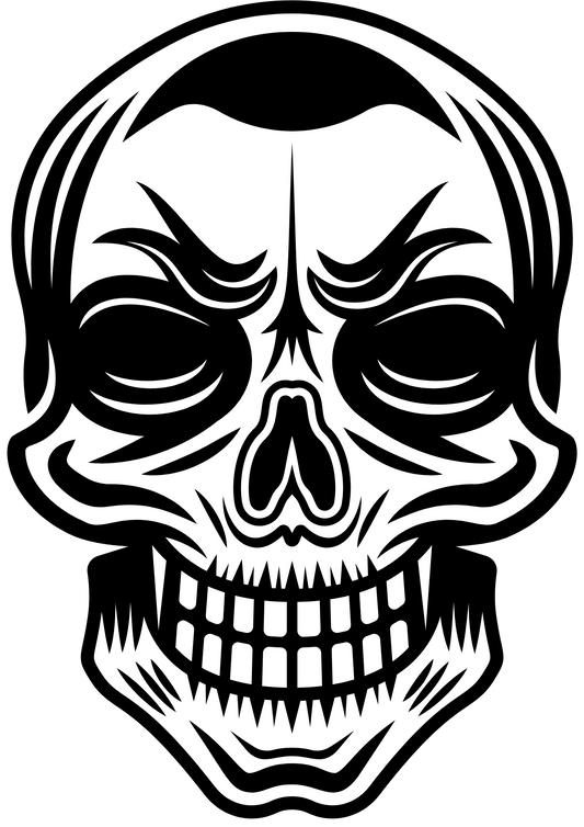 TeMaRo™ Fake Tattoo Skull Small