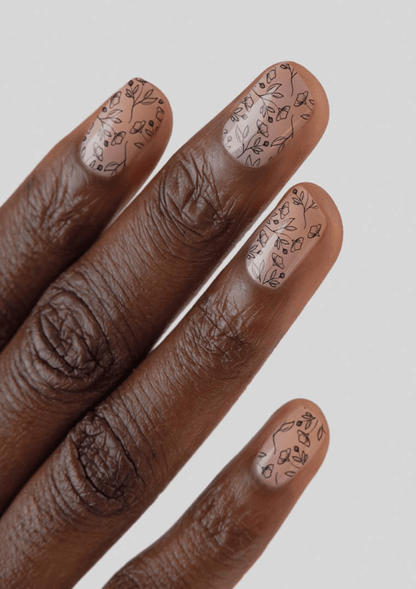 TeMaRo™ Floral Ephemeral Nails Tattoos