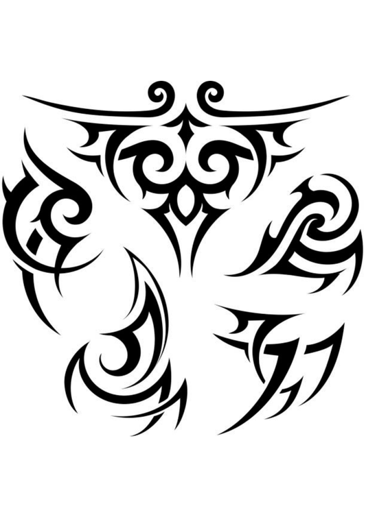 TeMaRo™ Forearm Tattoos for Men - Tribal Tattoos Sheet