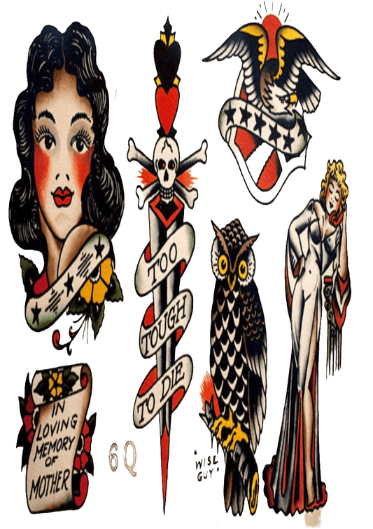 TeMaRo™ Goth Fake Tattoos