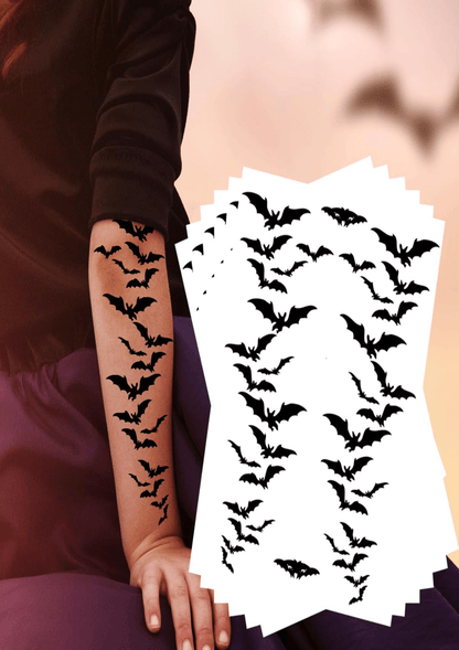 TeMaRo™ Halloween Flying Bat Tattoo