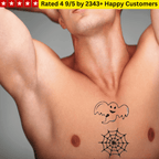 TeMaRo™ Halloween Sheet of Tattoos