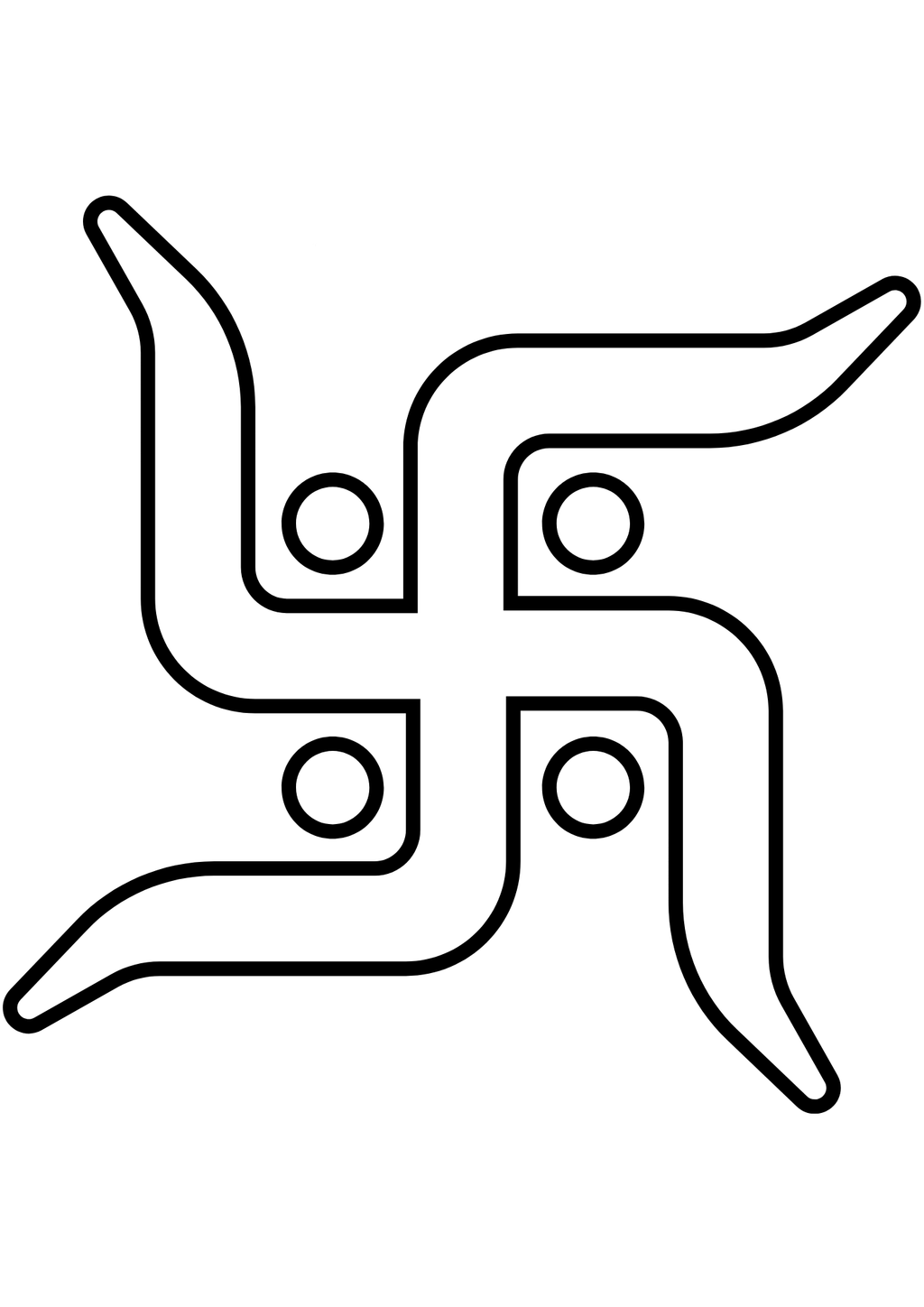 TeMaRo™ Hindu Swastika Tattoo
