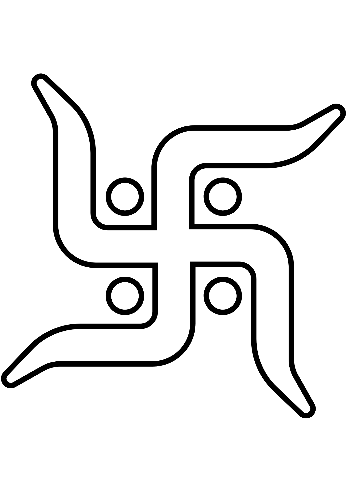 TeMaRo™ Hindu Swastika Tattoo