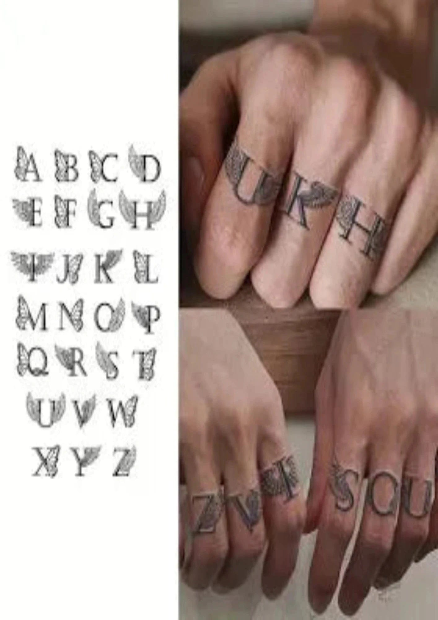 TeMaRo™ Instant Tattoo Shops Johannesburg - Fingers