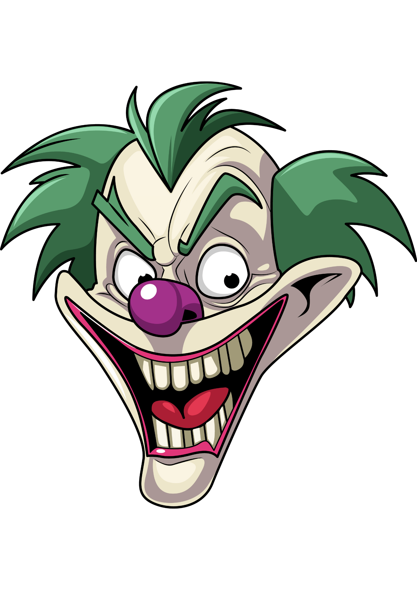 TeMaRo™ Joker Tattoo Hand Smile