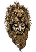 TeMaRo™ Leg Tattoos for Guys - Lion