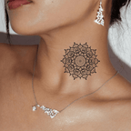 TeMaRo™ Mandala Tattoo Lotus Flower