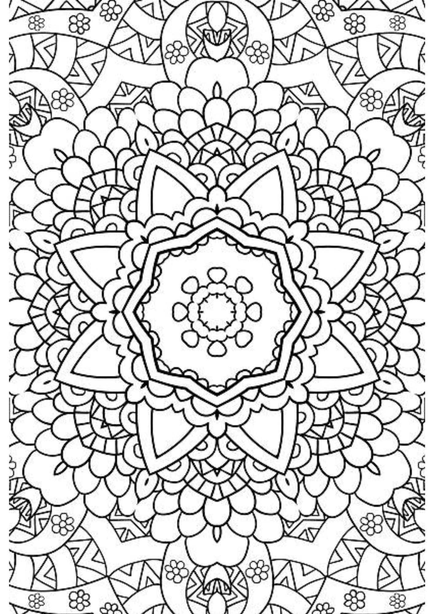 TeMaRo™ Mandala Tribal Flower Tattoo Simple