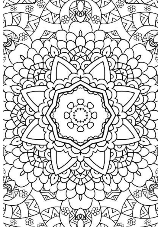 TeMaRo™ Mandala Tribal Flower Tattoo Simple