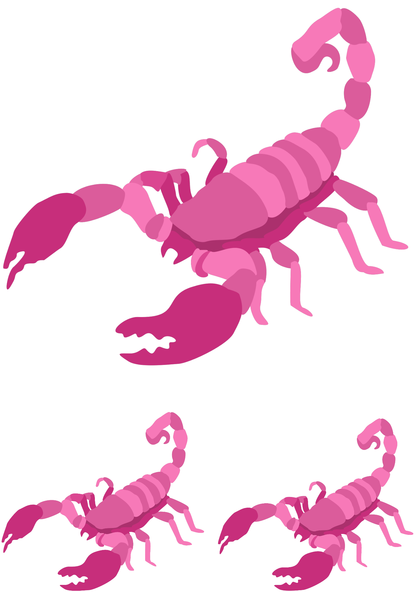 TeMaRo™ Matching Tattoos Couples - Pink Scorpion