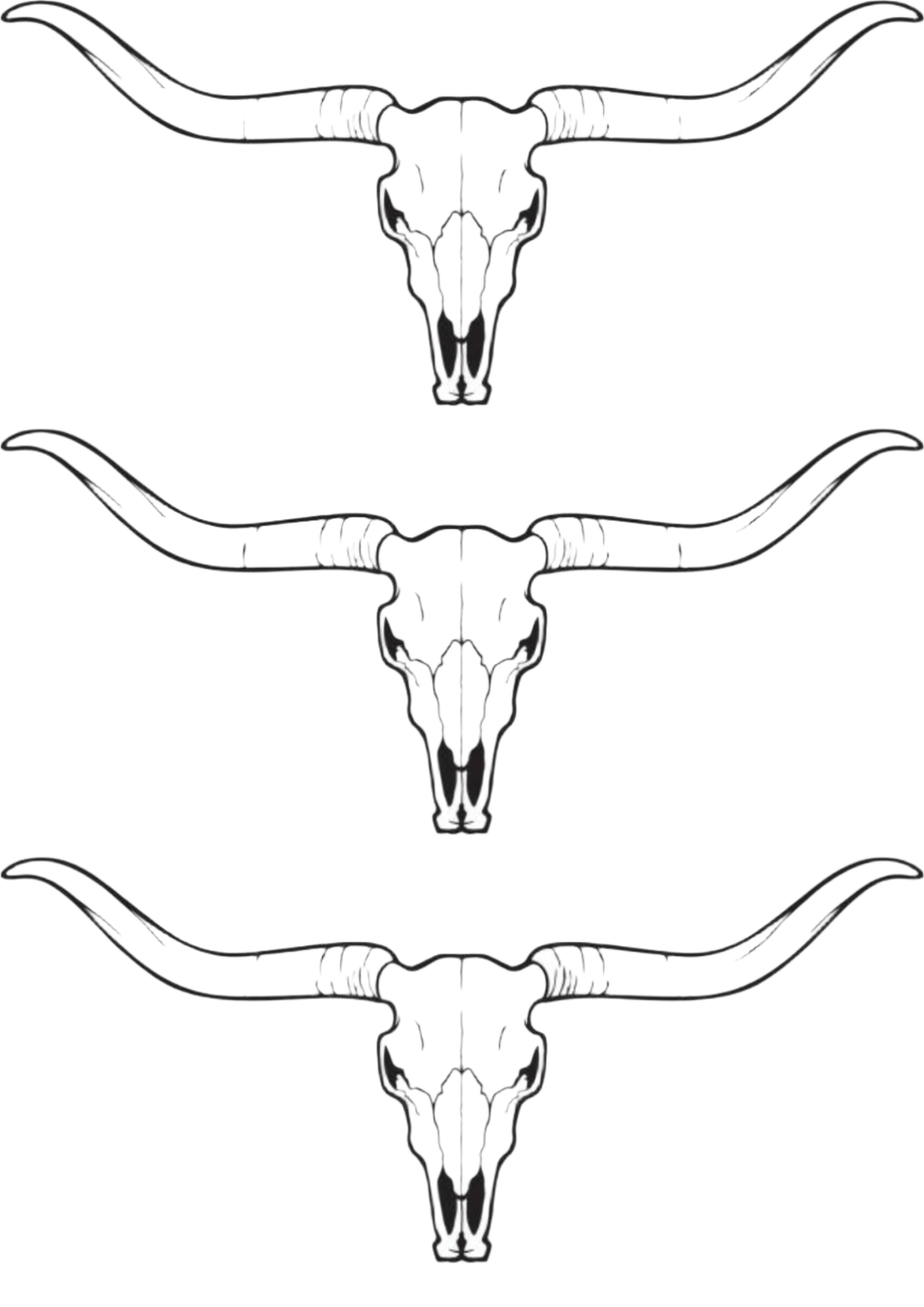 TeMaRo™ Men Tattoo Design on Leg - Horns