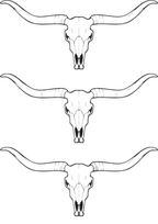 TeMaRo™ Men Tattoo Design on Leg - Horns