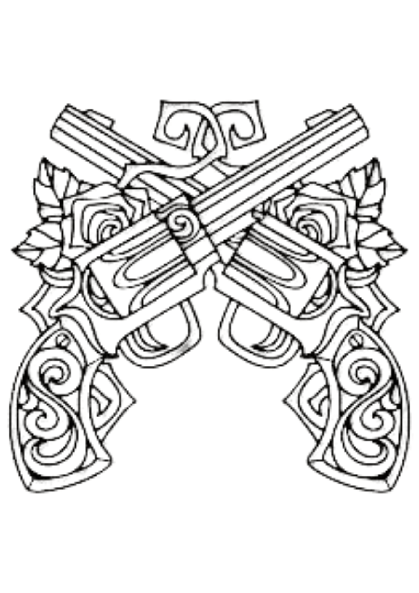 TeMaRo™ Men Tattoo Forearm - Guns and Roses