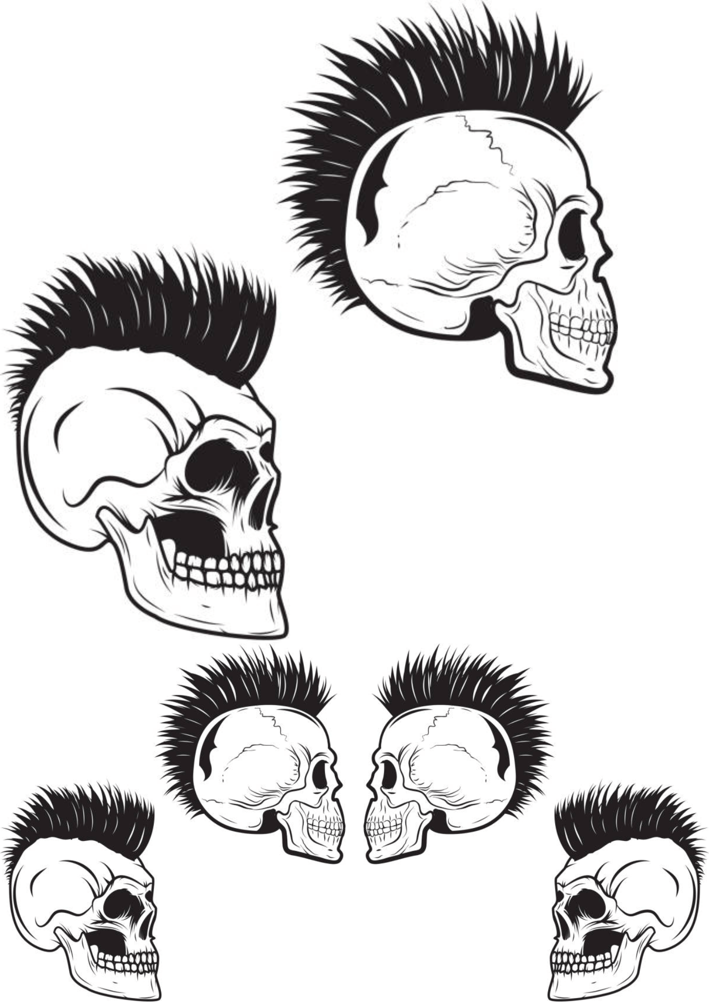 TeMaRo™ Men Tattoo Ideas Small - Skull