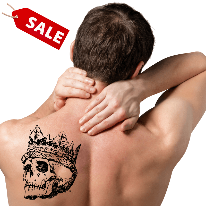 TeMaRo Men Tattoo - Unisex Skull