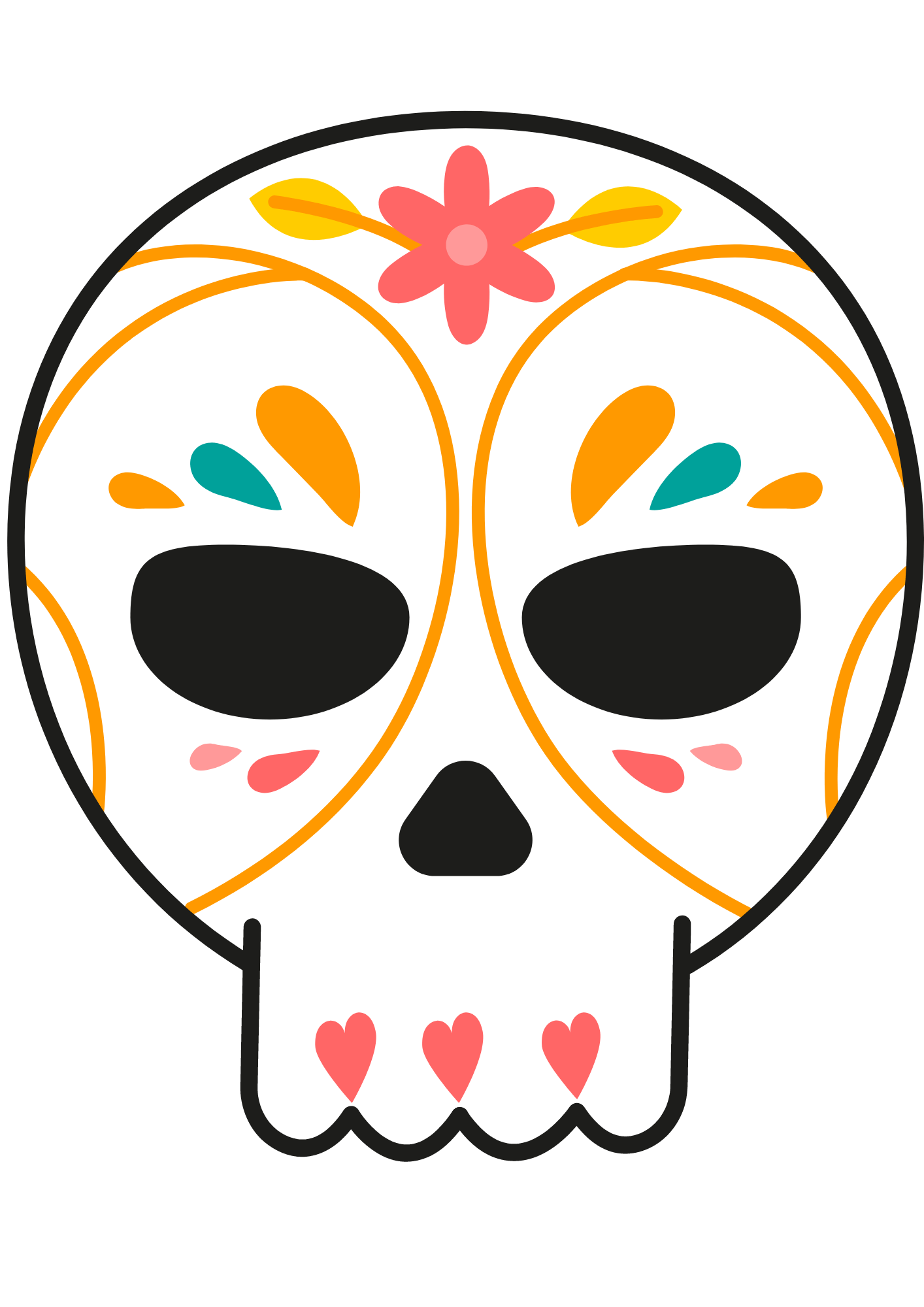 TeMaRo™ Mexican Skull Tattoo - Ornate