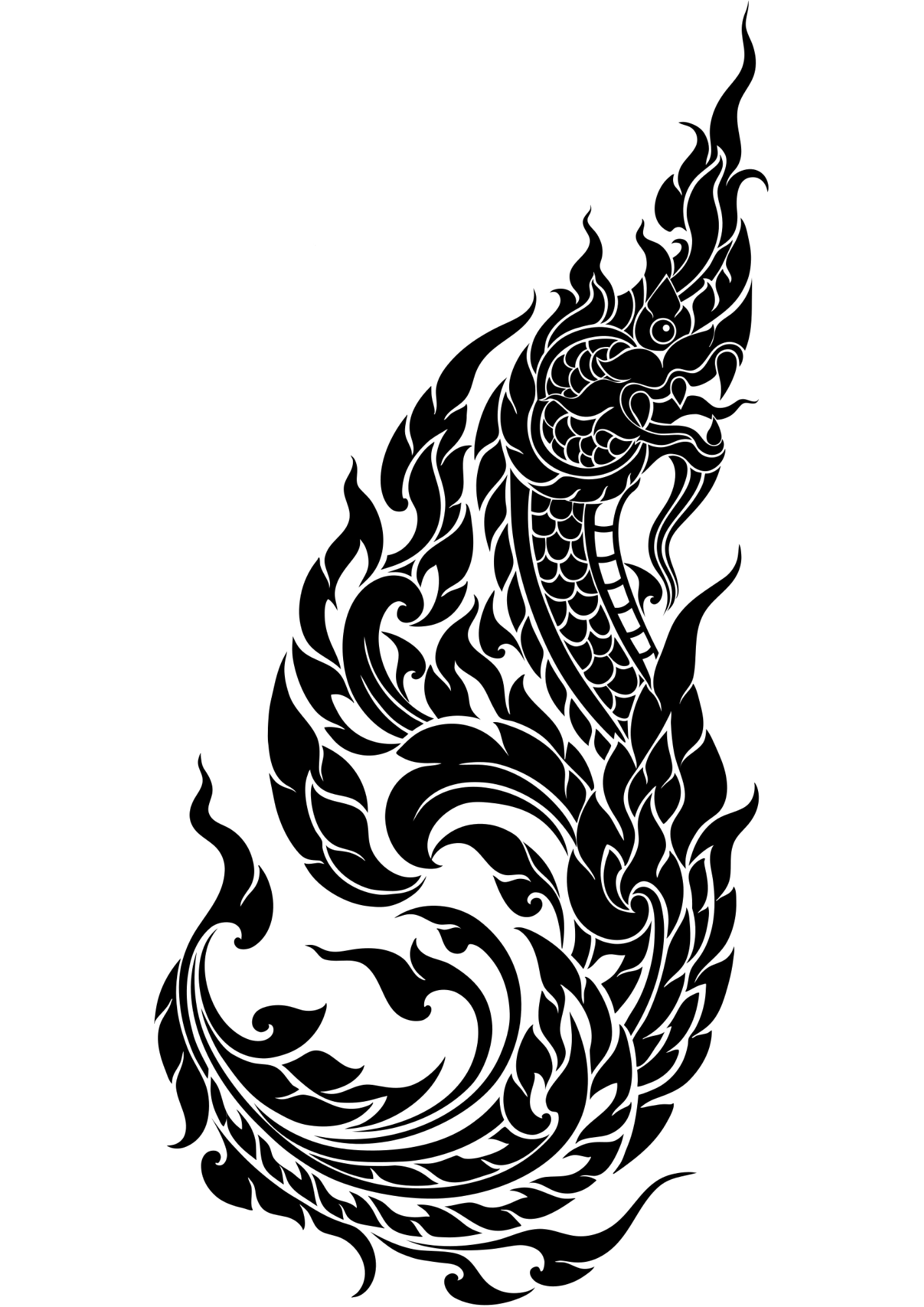 TeMaRo™ Naga Thai Tattoo on Hand