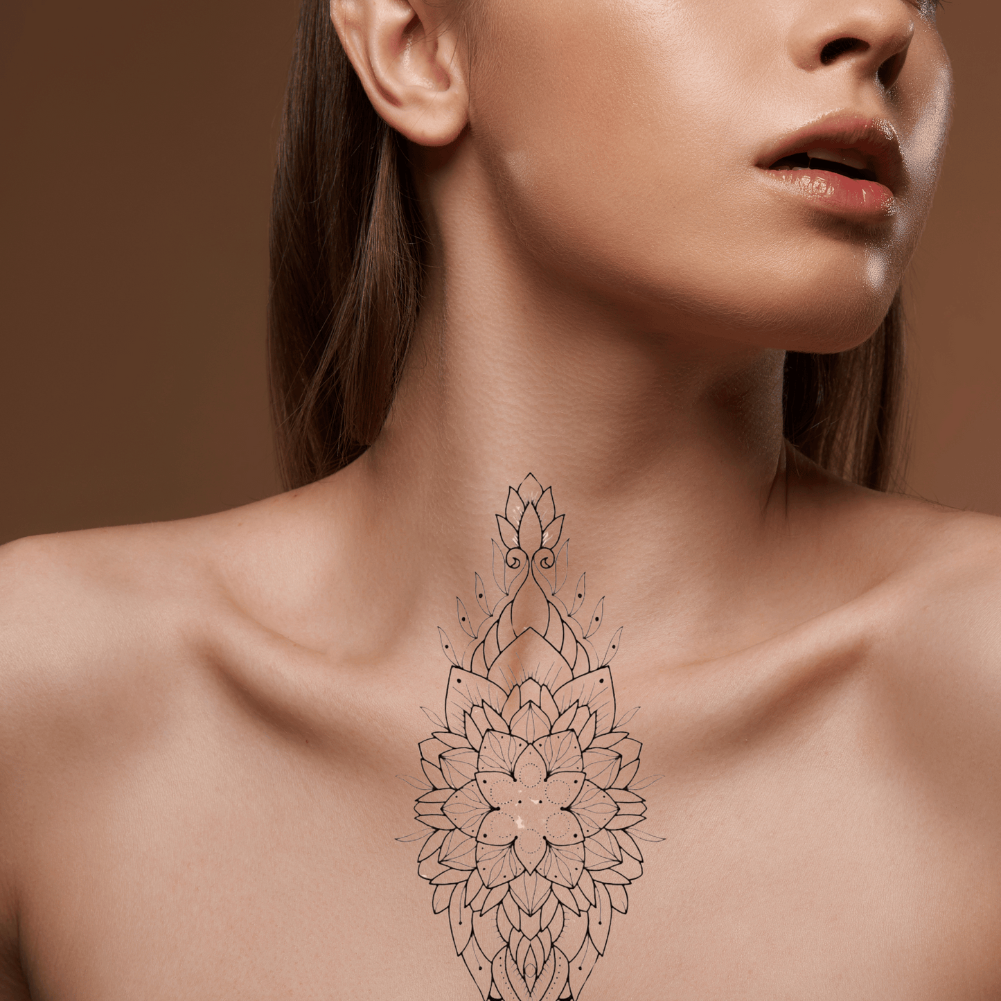 TeMaRo™ Non Permanent Sternum Tattoo Small