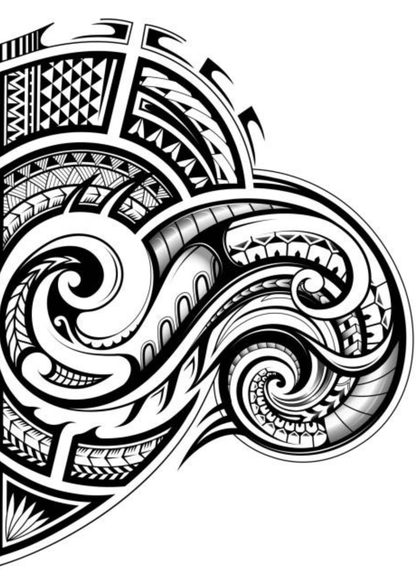 TeMaRo™ Non-Permanent Tattoo - Back Tribal Design