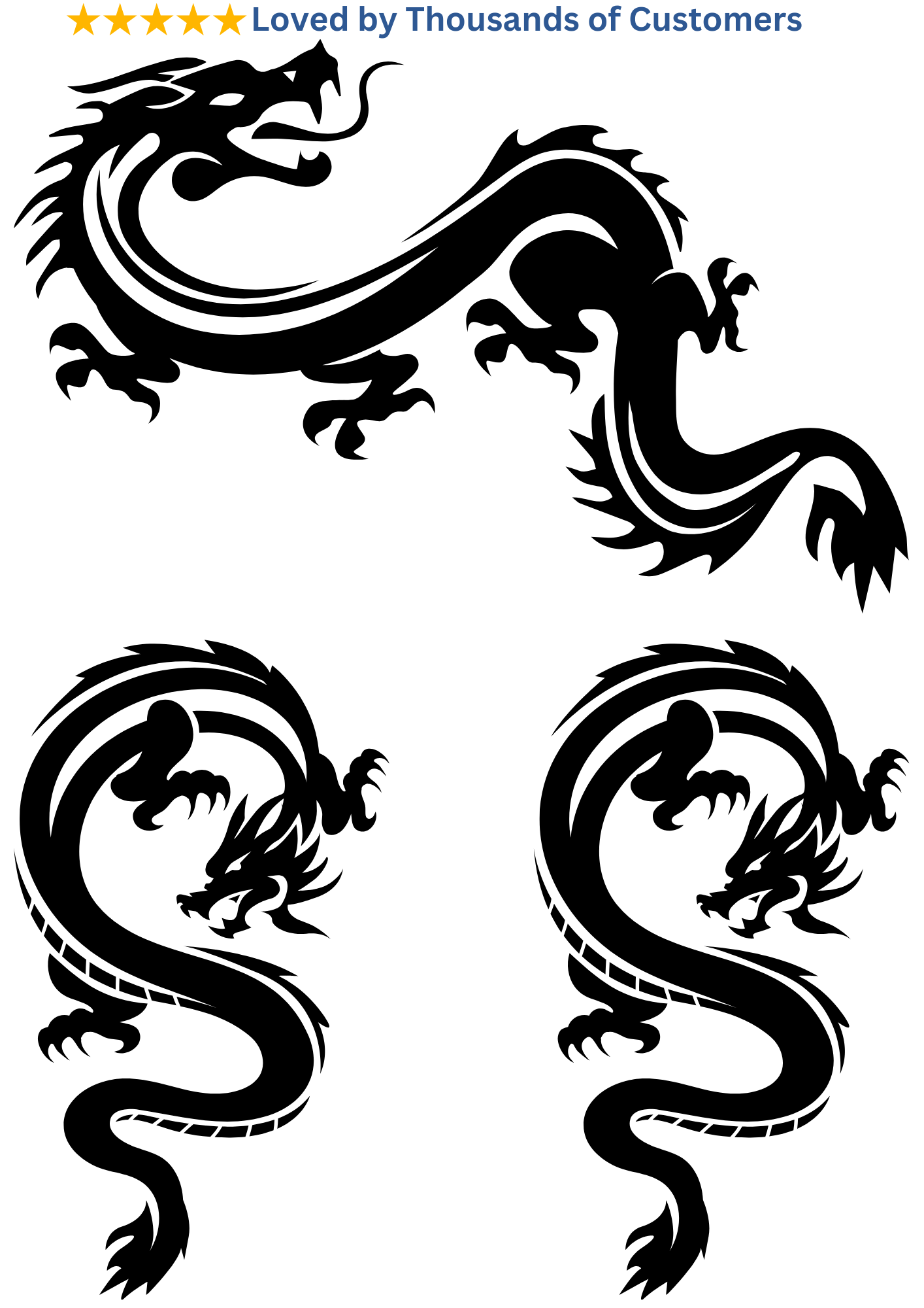 TeMaRo™ Non Permanent Tattoo Dragon for Men