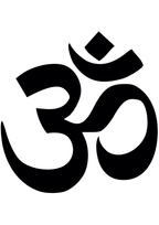 TeMaRo™ OM Symbol Stickon - Tattoo on Hand