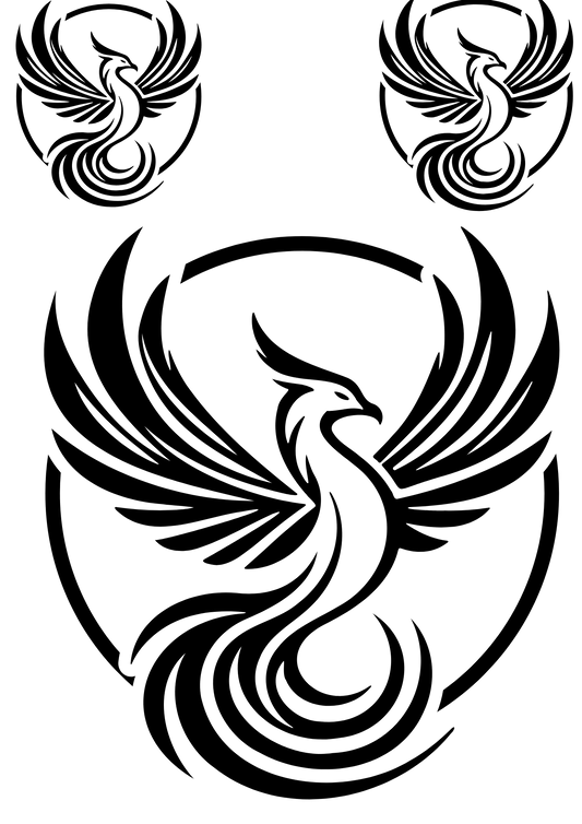 TeMaRo™ Phoenix Tattoos for Females