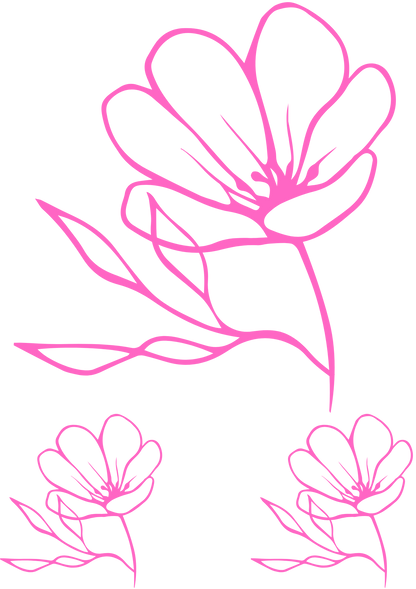 TeMaRo™ Pink Wedding Tattoos Temporary Ideas