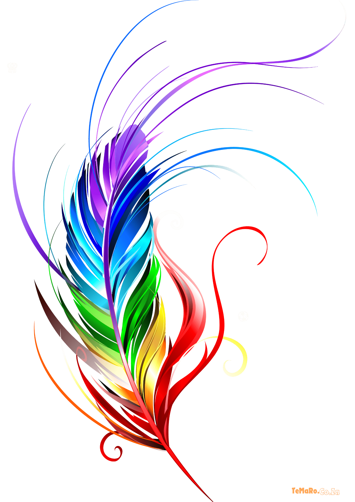 TeMaRo™ Rainbow Feather Tattoo