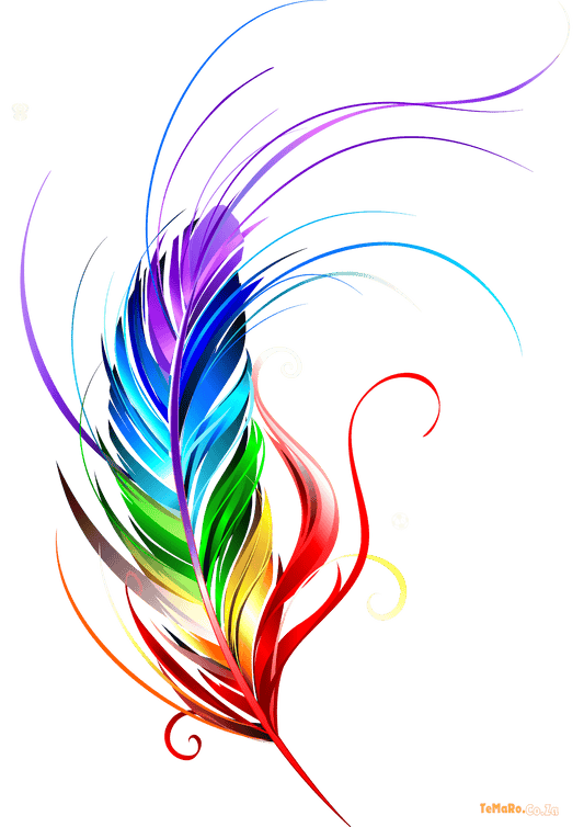 TeMaRo™ Rainbow Feather Tattoo