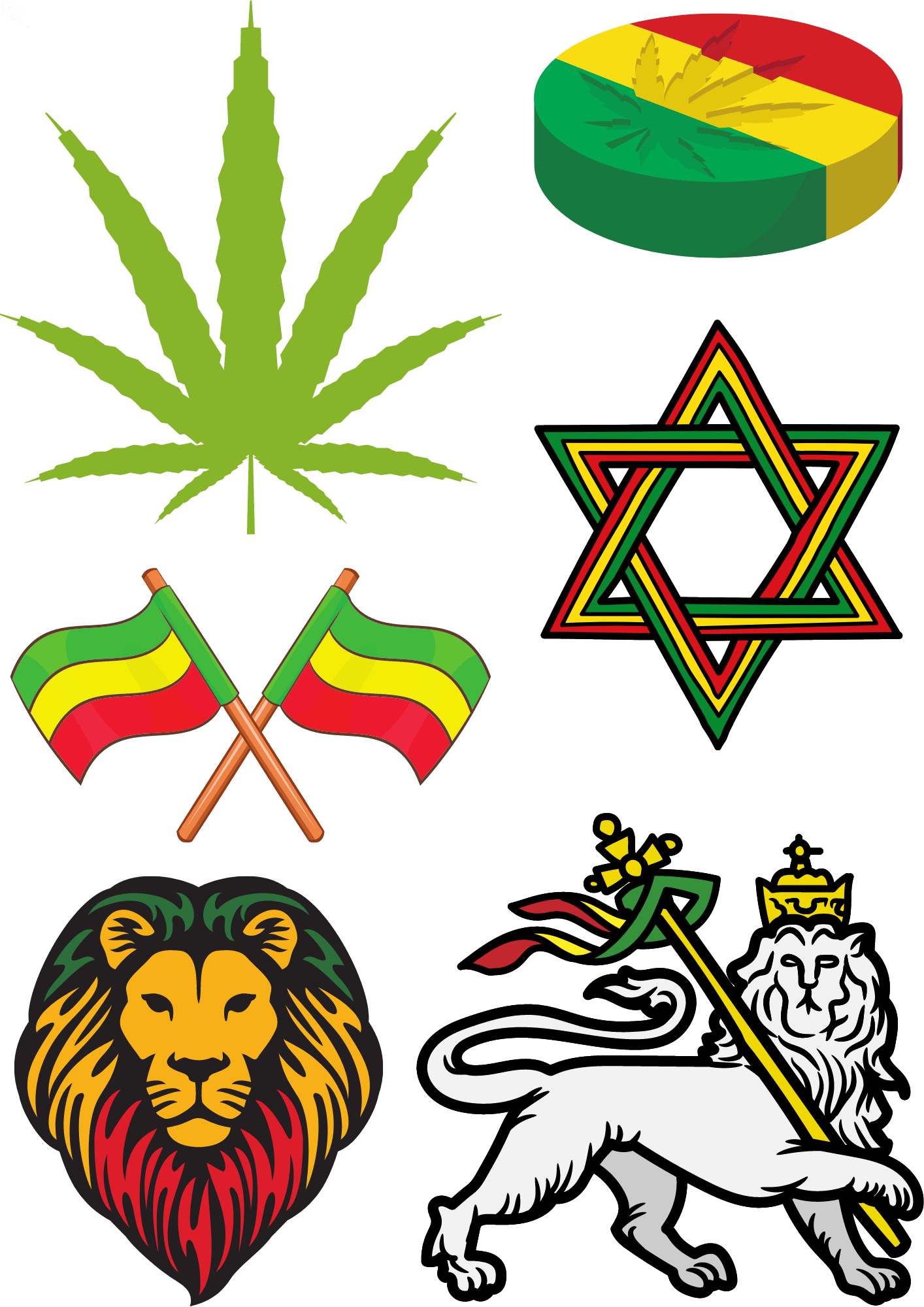 TeMaRo™ Rastafari Temporary Tattoo