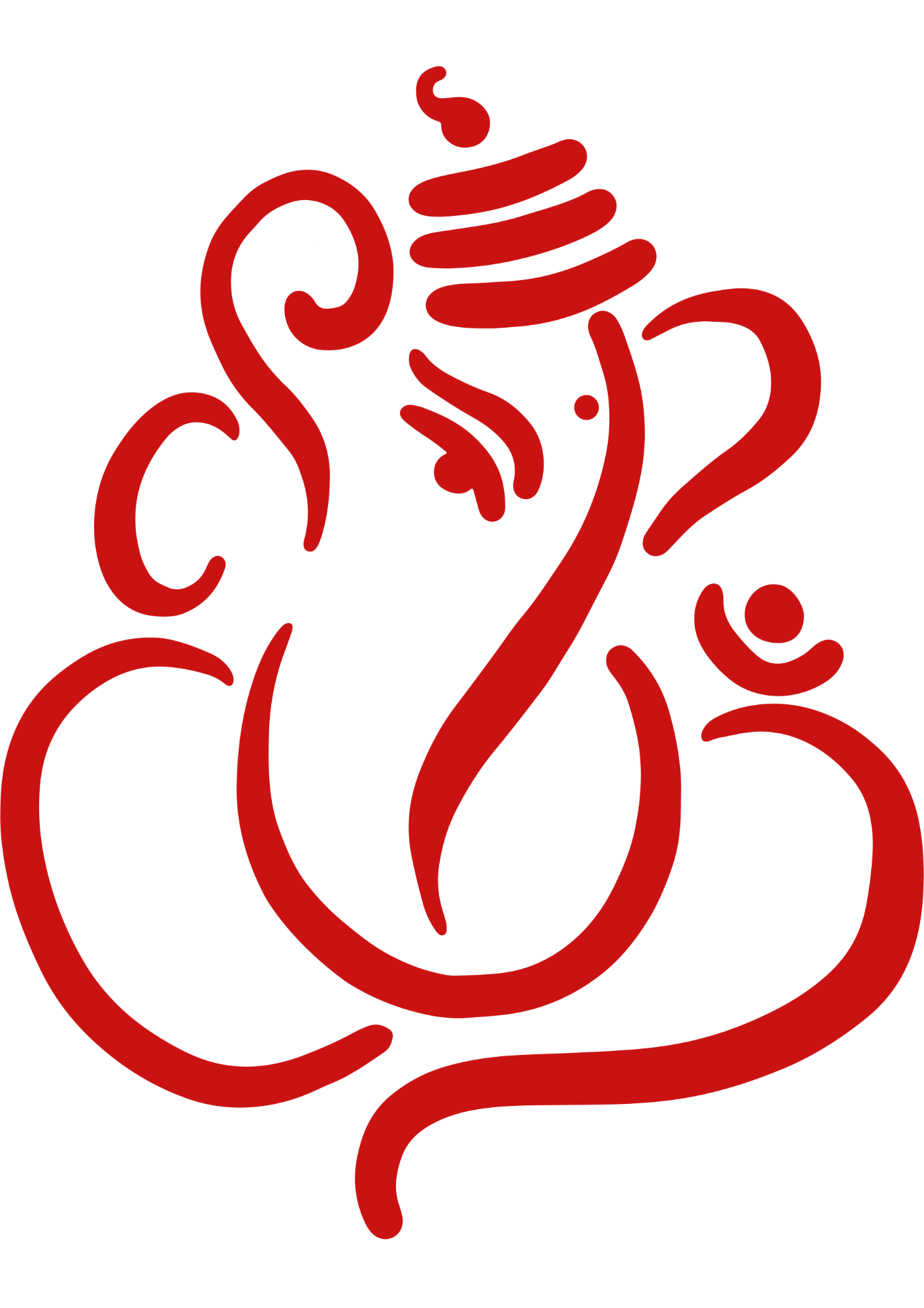 TeMaRo™ Red Ganesha Vinayagar Tattoo