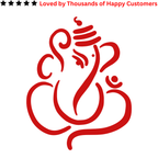 TeMaRo™ Red Ganesha Vinayagar Tattoo