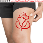 TeMaRo™ Red Ganesha Vinayagar Tattoo